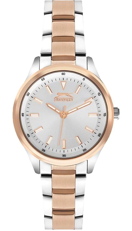 Slazenger SL.09.1880.3.03 35 mm Gri-Rose Gold Çelik Kordon Analog Kadın Kol Saati