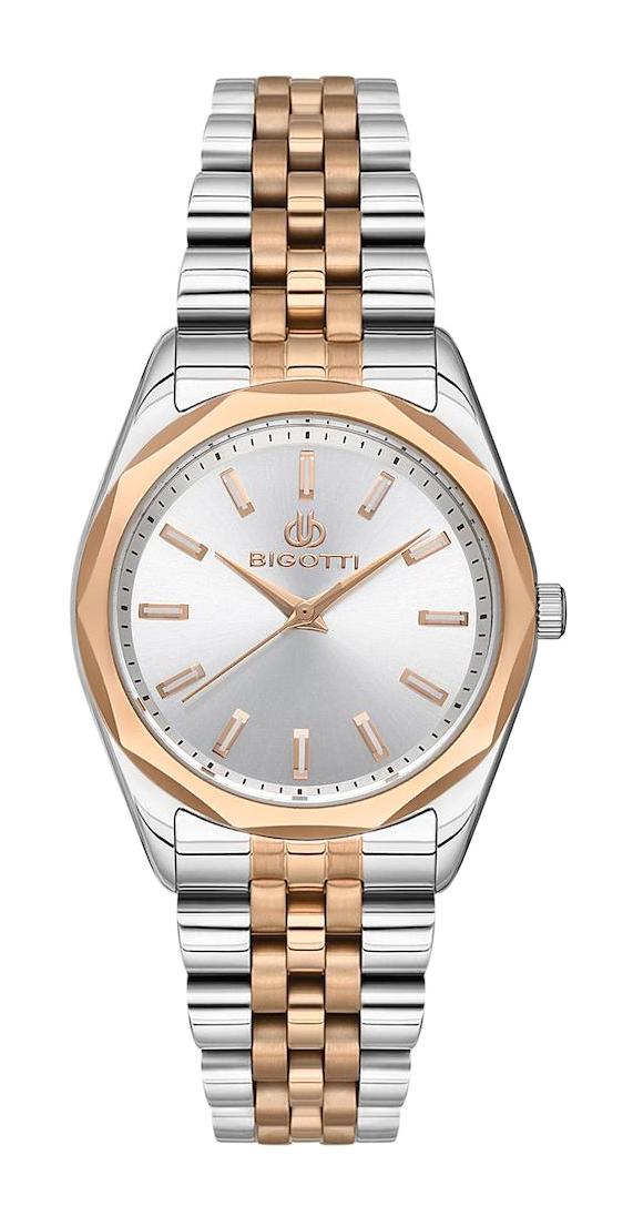 Bigotti BG.1.10495.4 36 mm Gri-Rose Gold Çelik Kordon Analog Kadın Kol Saati