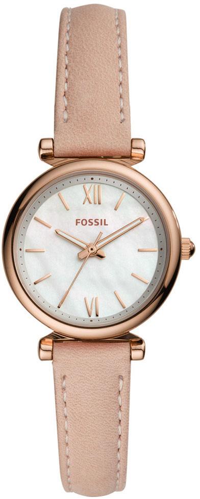 Fossil ES4699 28 mm Pembe Deri Kordon Analog Kadın Kol Saati