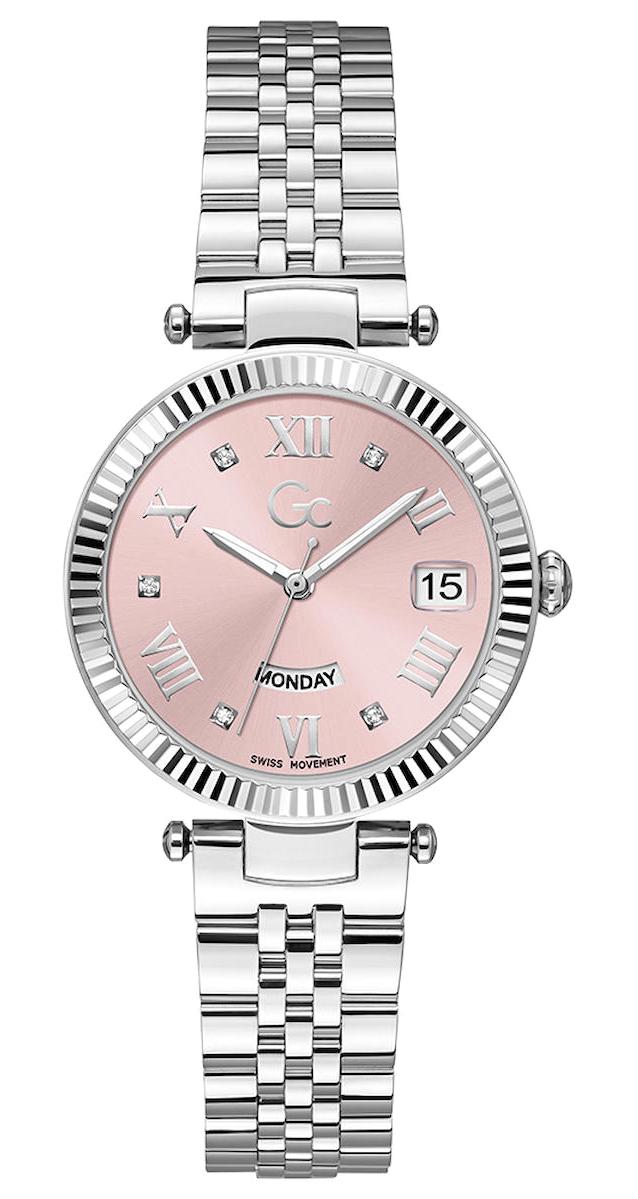 Guess GCZ01001L3MF Takvimli 36 mm Gri Çelik Kordon Analog Kadın Kol Saati