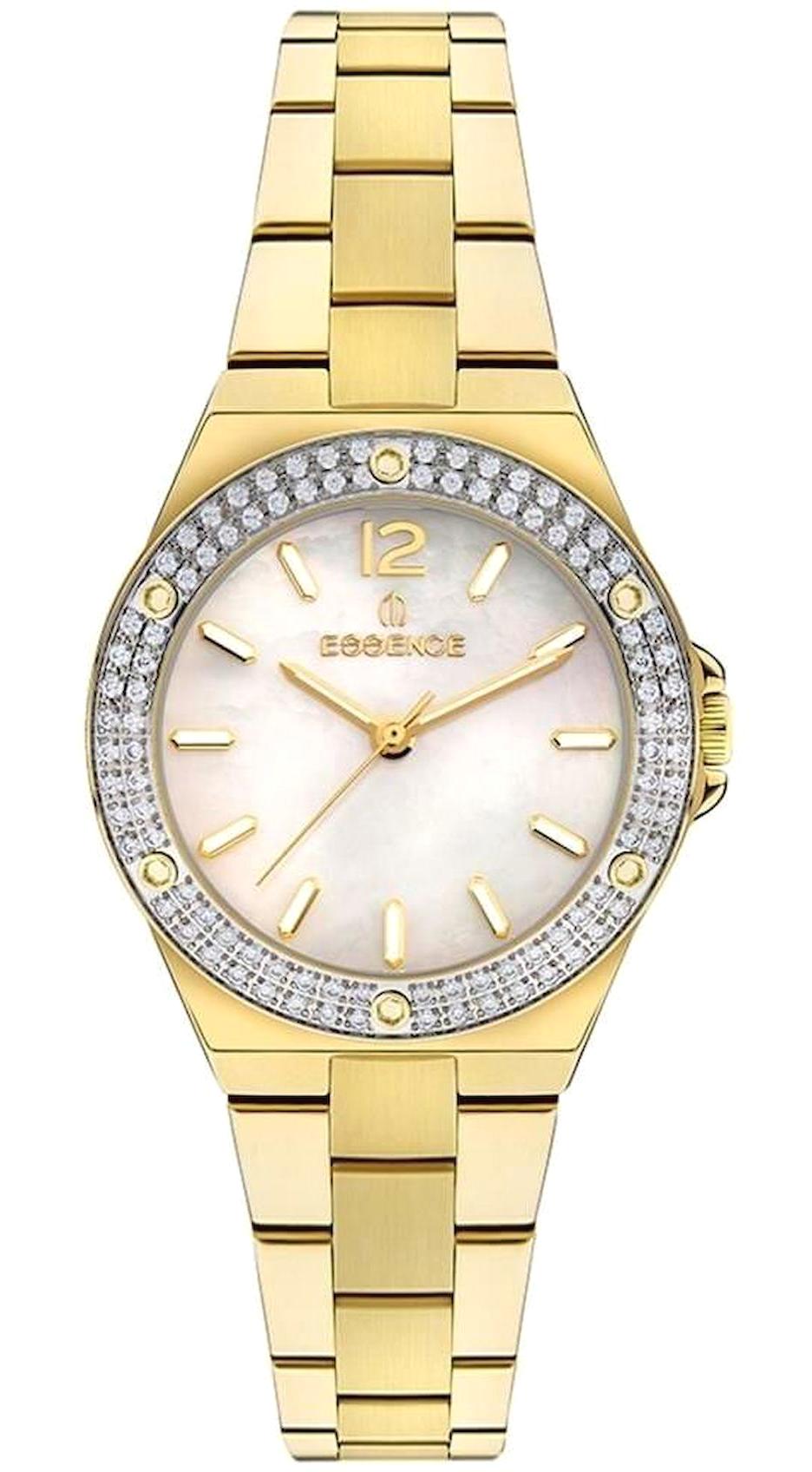 Essence ES6904FE.120 33 mm Altın Çelik Kordon Analog Kadın Kol Saati