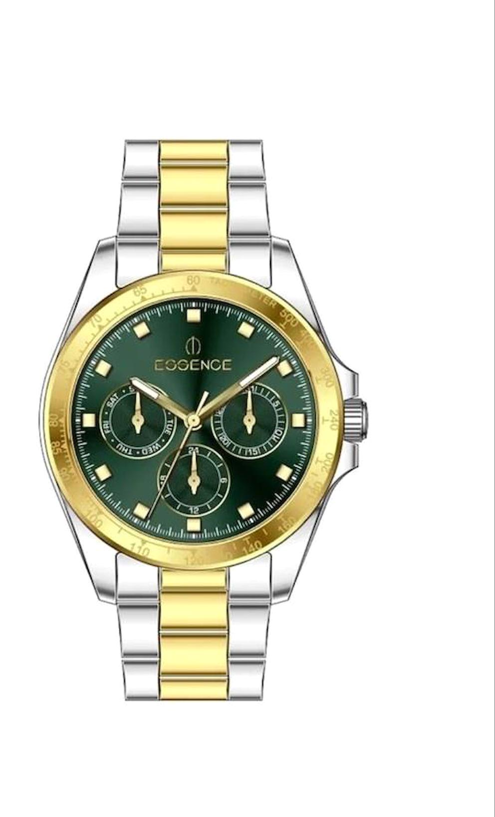 Essence ES6797FE.270 Takvimli 36 mm Altın-Gri Çelik Kordon Analog Kadın Kol Saati