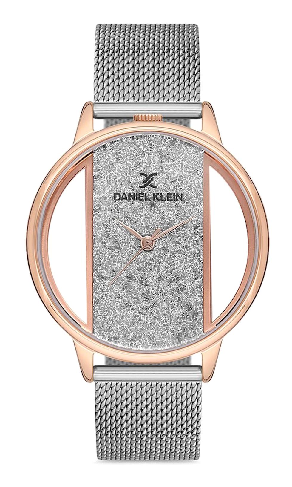 Daniel Klein DKM.1.12690.5 36 mm Gri Hasır Kordon Analog Kadın Kol Saati