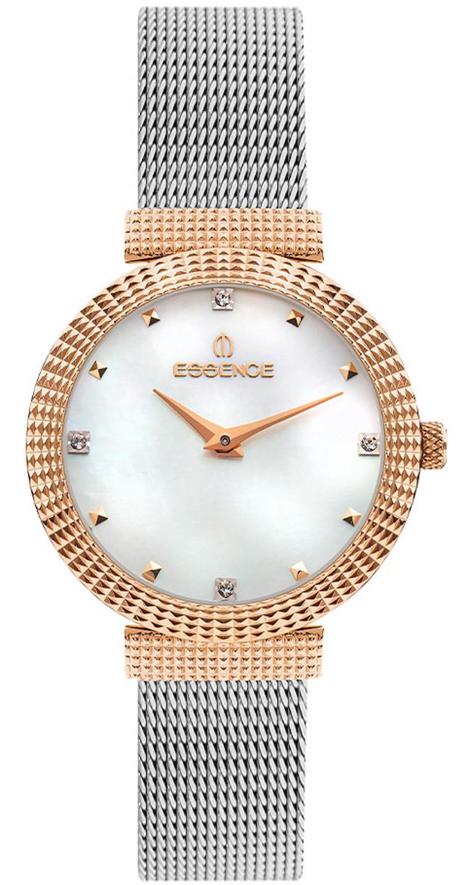 Essence ES6807FE.520 36 mm Gri Çelik Kordon Analog Kadın Kol Saati