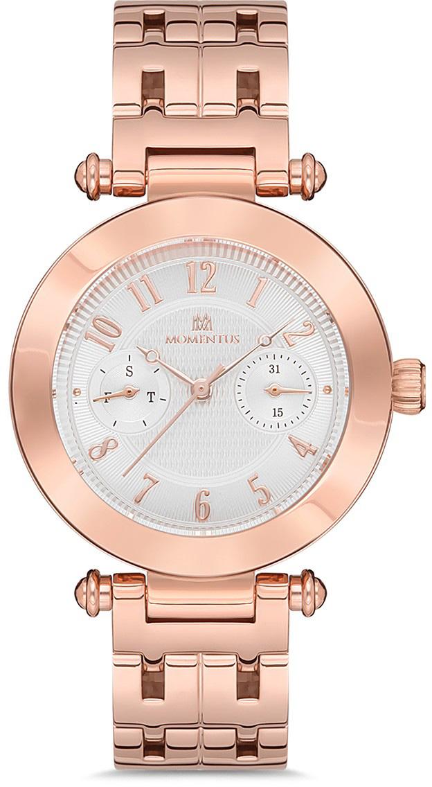 Momentus CS361R-02SR Takvimli 36 mm Rose Gold Çelik Kordon Analog Kadın Kol Saati