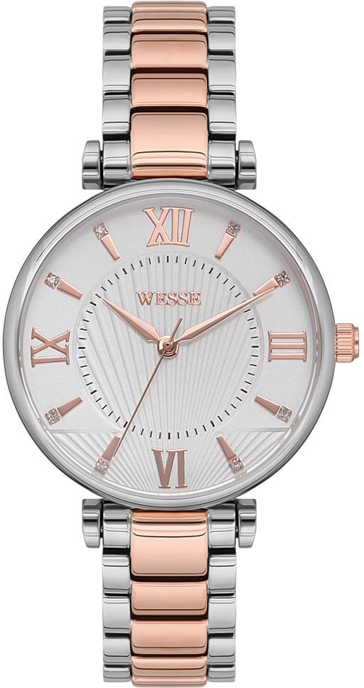 Wesse WWL108303 34 mm Gri-Rose Gold Çelik Kordon Analog Kadın Kol Saati