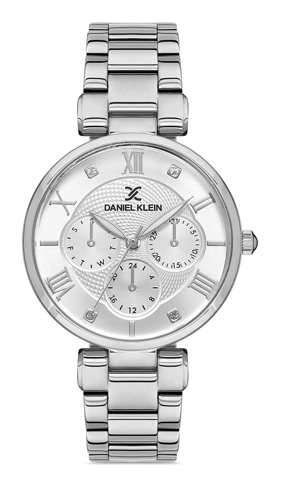 Daniel Klein EDK.1.10054.1 35 mm Gri Metal Kordon Analog Kadın Kol Saati