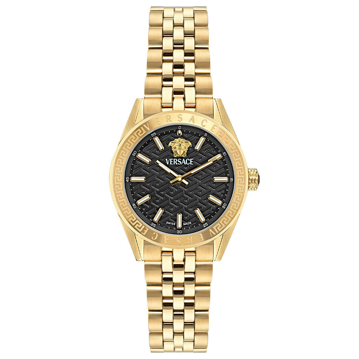 Versace VRSCVE8I00724 36 mm Altın Çelik Kordon Analog Kadın Kol Saati