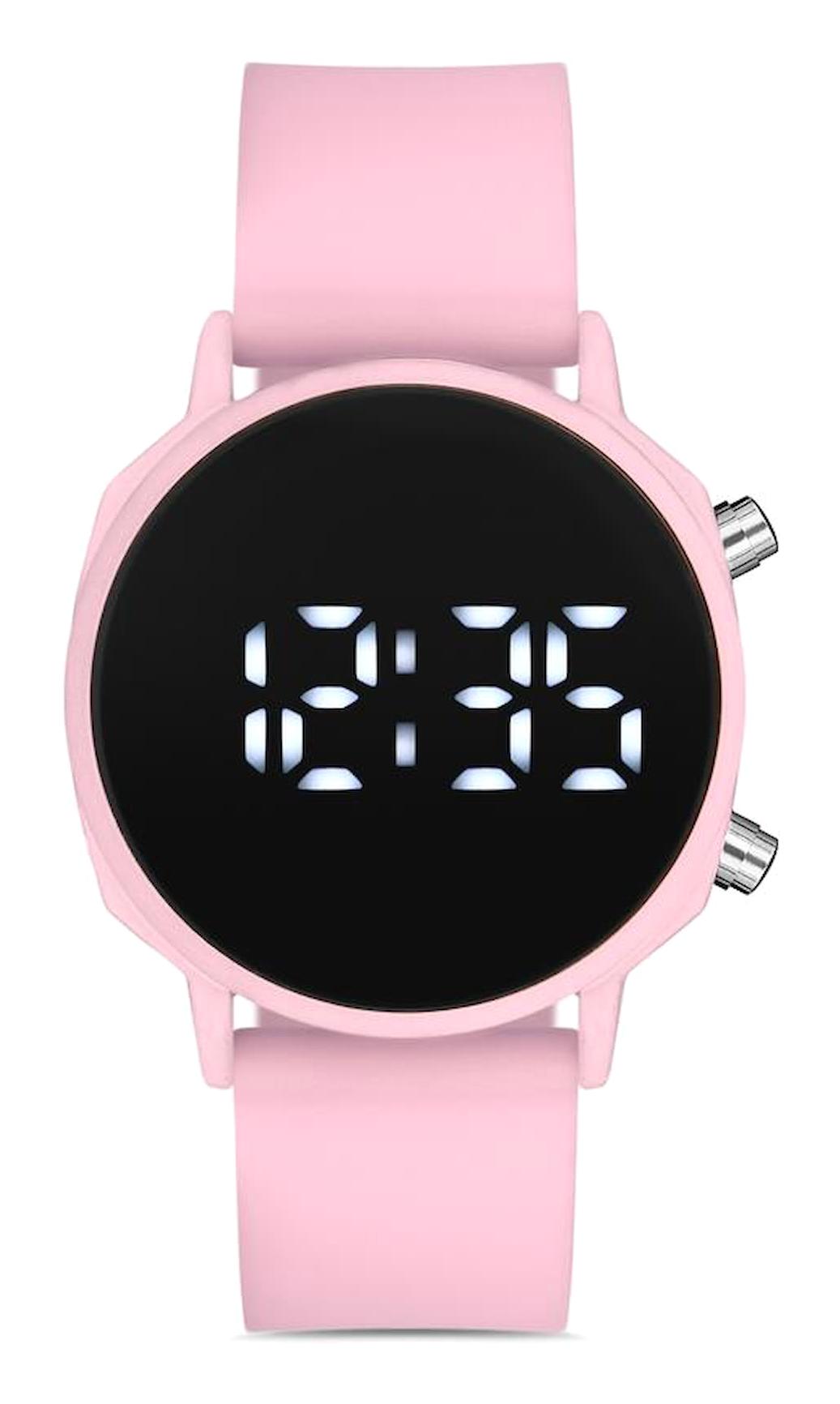 Aqua Di Polo APWR035006 31 mm Pembe Silikon Kordon Dijital Kadın Kol Saati