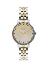 Lee Cooper LC07590.210 40 mm Altın-Gri Çelik Kordon Analog Kadın Kol Saati