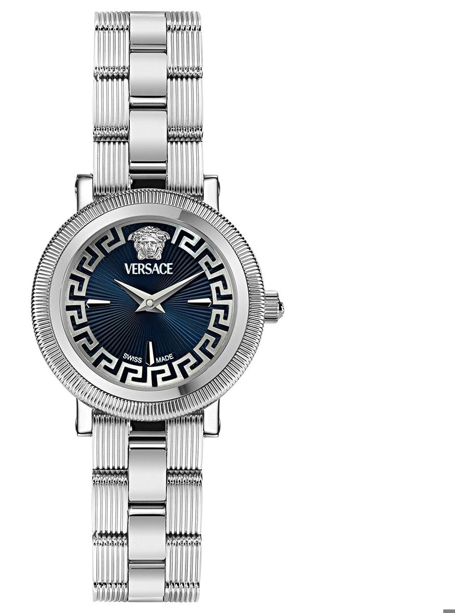 Versace VRSCVE8CA0124 30 mm Gri Çelik Kordon Analog Kadın Kol Saati