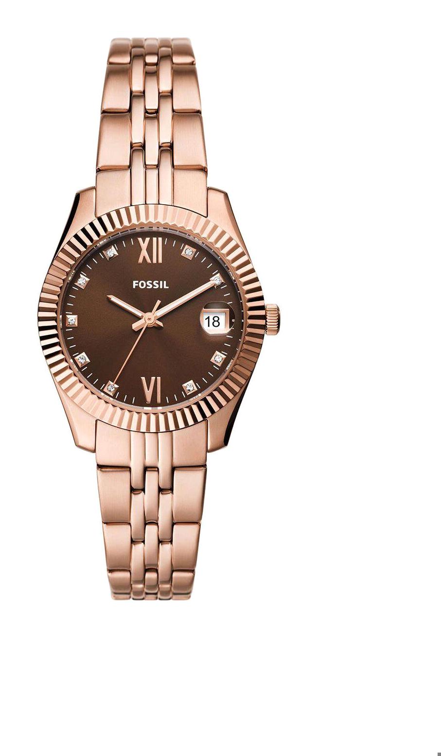 Fossil FES5324 38 mm Rose Gold Çelik Kordon Analog Kadın Kol Saati