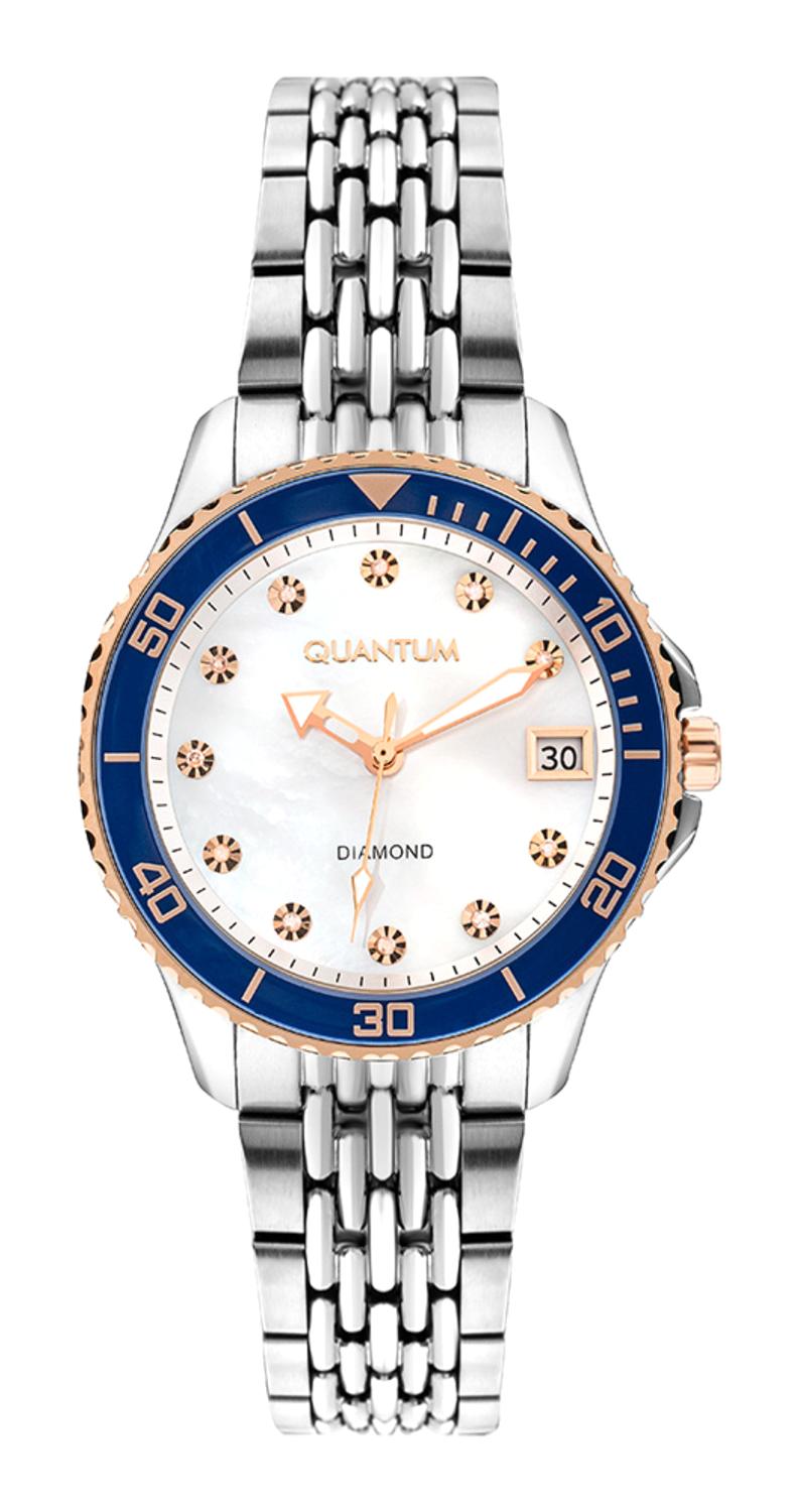 Quantum IML1059.530 Takvimli 36 mm Gri Çelik Kordon Analog Kadın Kol Saati