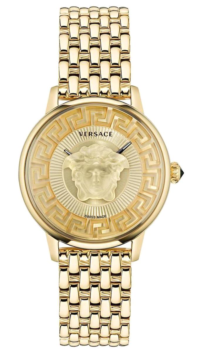 Versace VRSCVE6F00623 38 mm Altın Çelik Kordon Analog Kadın Kol Saati