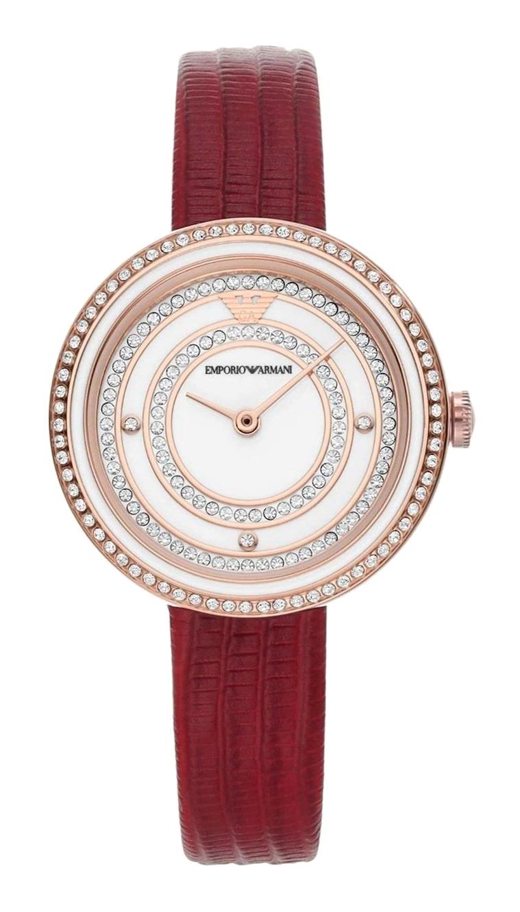 Emporio Armani AR11532 32 mm Kırmızı Deri Kordon Analog Kadın Kol Saati