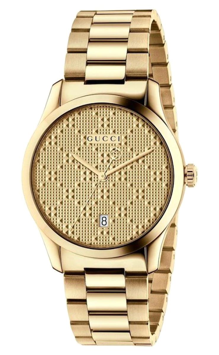 Gucci YA126461 Takvimli 34 mm Rose Gold Çelik Kordon Analog Kadın Kol Saati