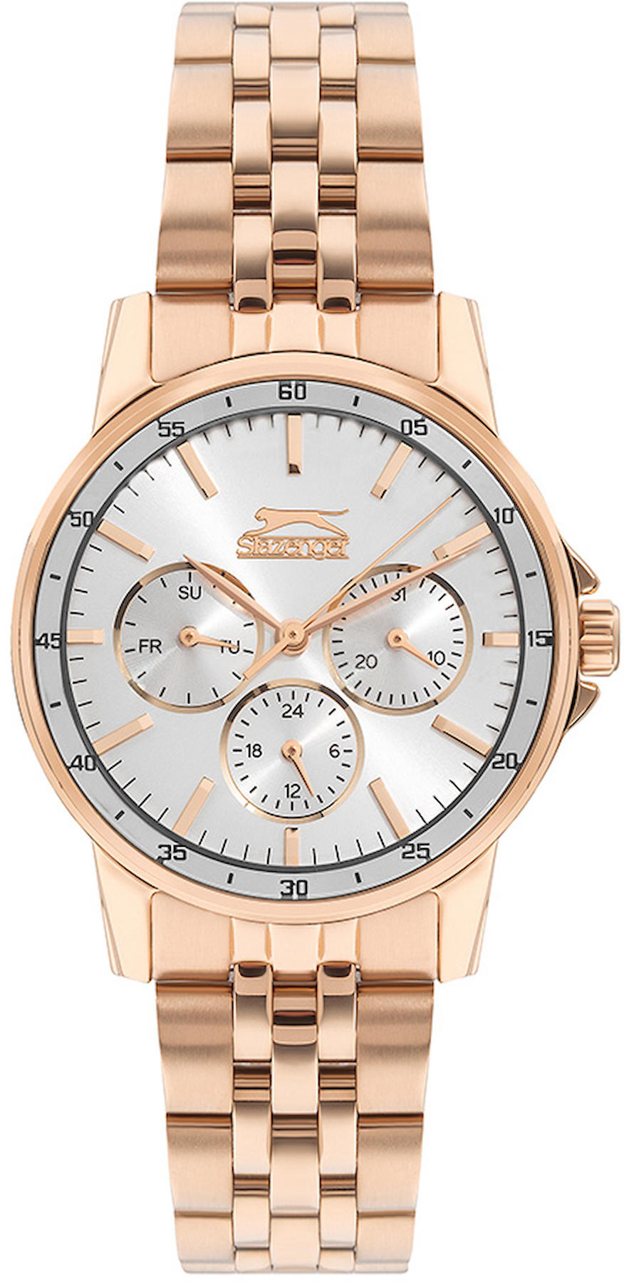 Slazenger SL.09.2009.4.07 Takvimli 36 mm Rose Gold Çelik Kordon Analog Kadın Kol Saati
