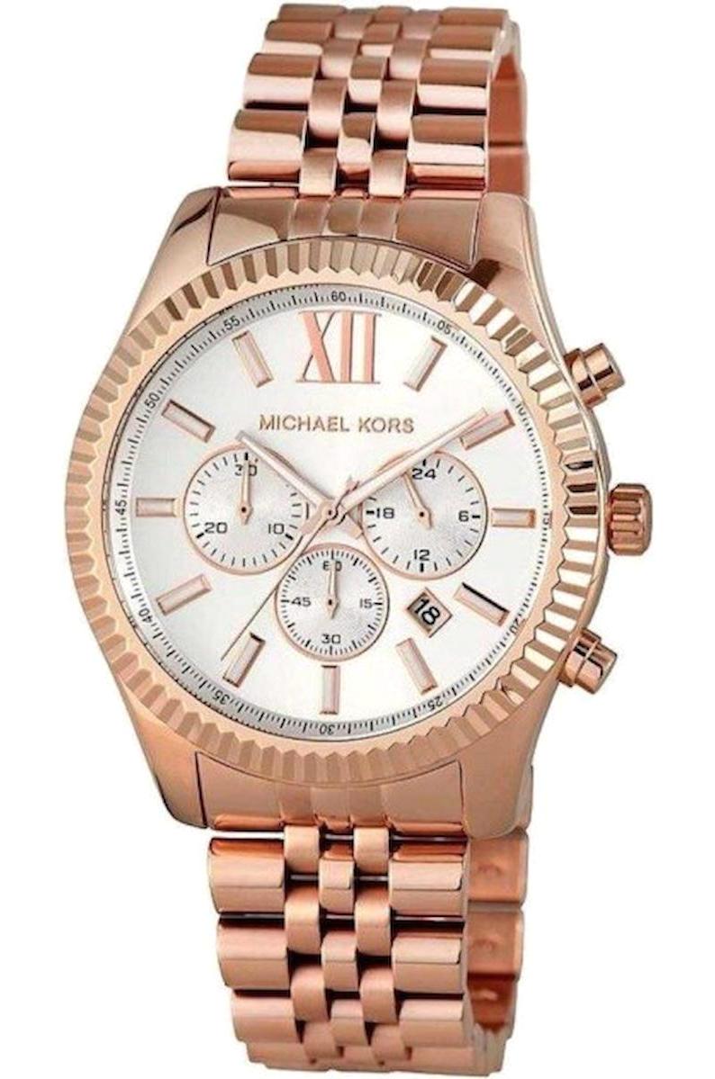 Michael Kors MK8313 Takvimli 39 mm Rose Gold Çelik Kordon Analog Kadın Kol Saati