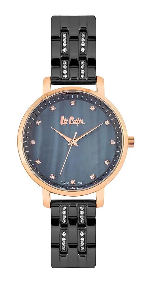 Lee Cooper LC06627.450 40 mm Siyah Metal Kordon Analog Kadın Kol Saati