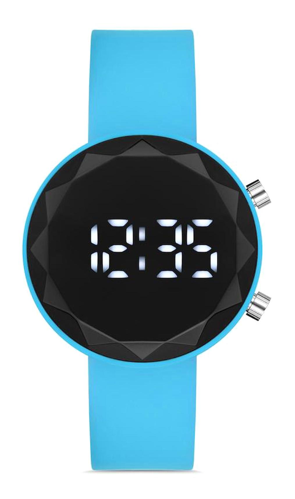 Aqua Di Polo APWR035206 31 mm Mavi Silikon Kordon Dijital Kadın Kol Saati