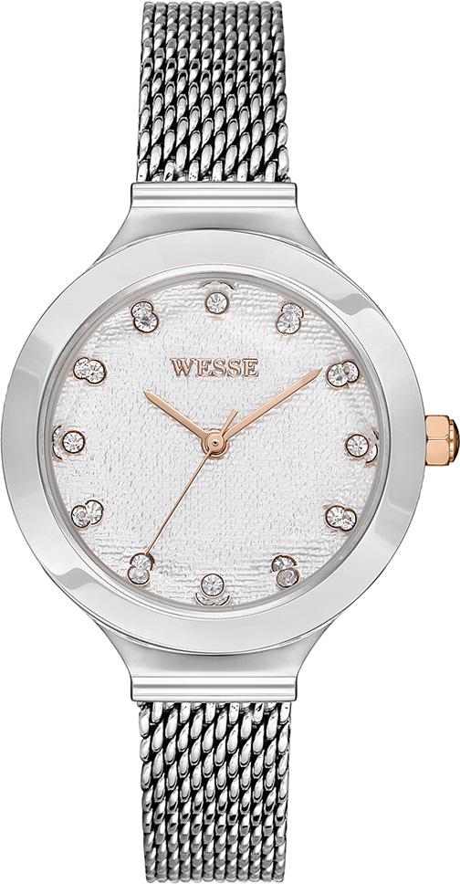 Wesse WWL110601 34 mm Gri Çelik Kordon Analog Kadın Kol Saati
