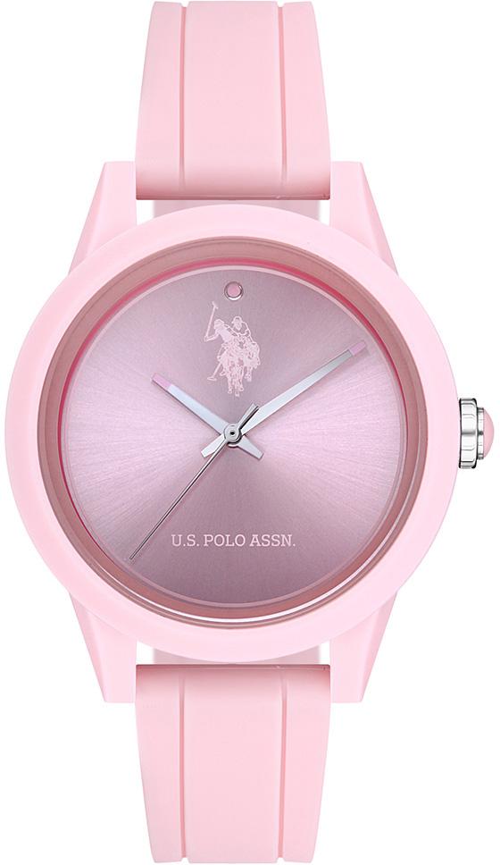 U.S. Polo Assn USPA2007-05 37 mm Pembe Silikon Kordon Analog Kadın Kol Saati