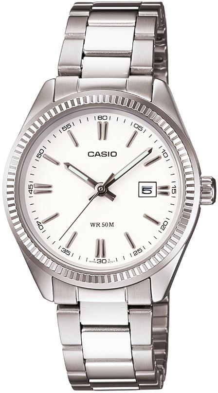 Casio LTP-1302D-7A1VDF 30 mm Beyaz-Gri Çelik Kordon Analog Kadın Kol Saati
