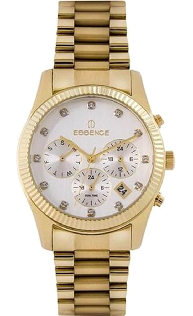 Essence ES6573FE.130 Takvimli 36 mm Altın Çelik Kordon Analog Kadın Kol Saati