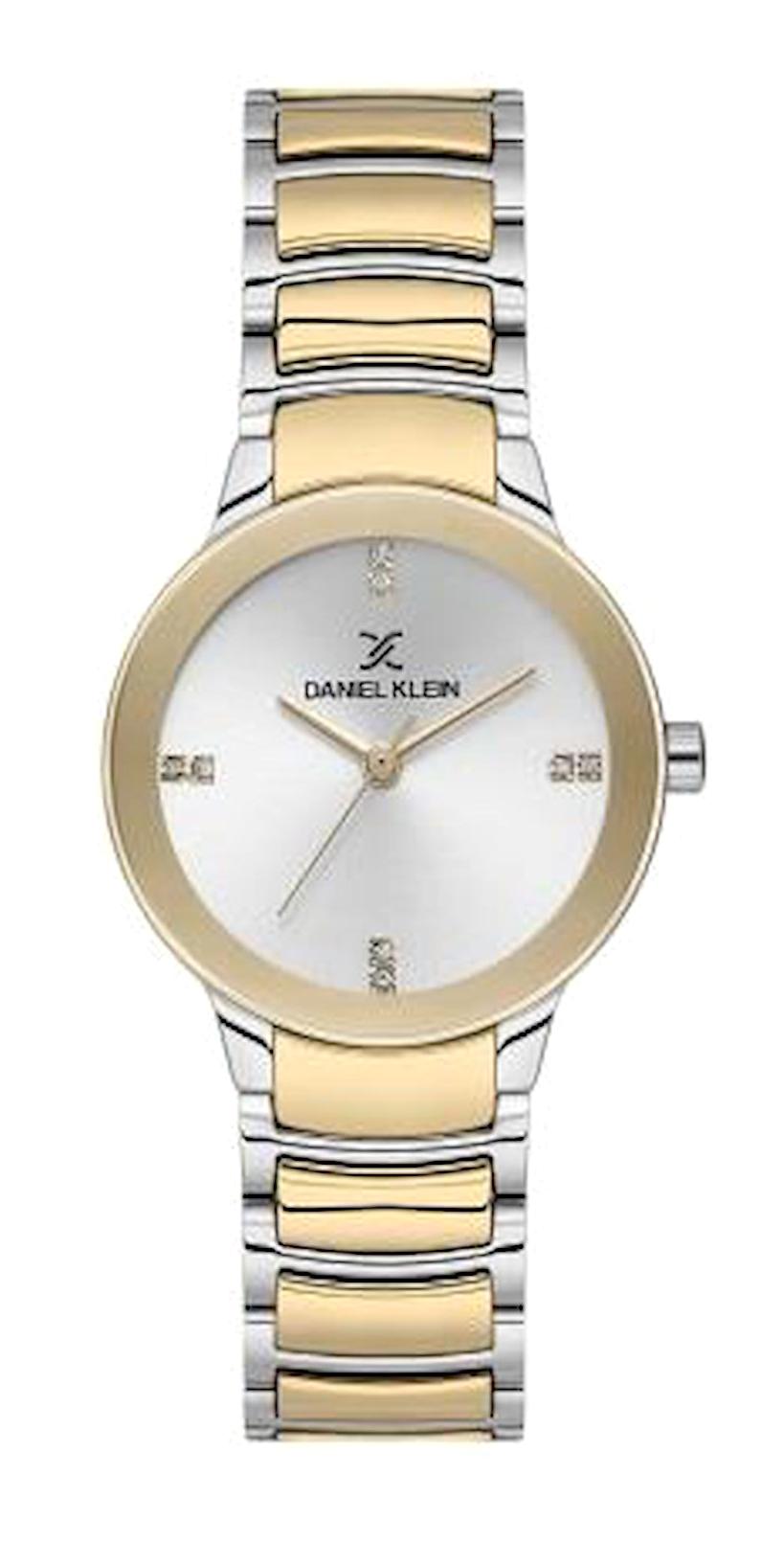 Daniel Klein DK102-DK.1.13722-4 30 mm Altın-Gri Çelik Kordon Analog Kadın Kol Saati