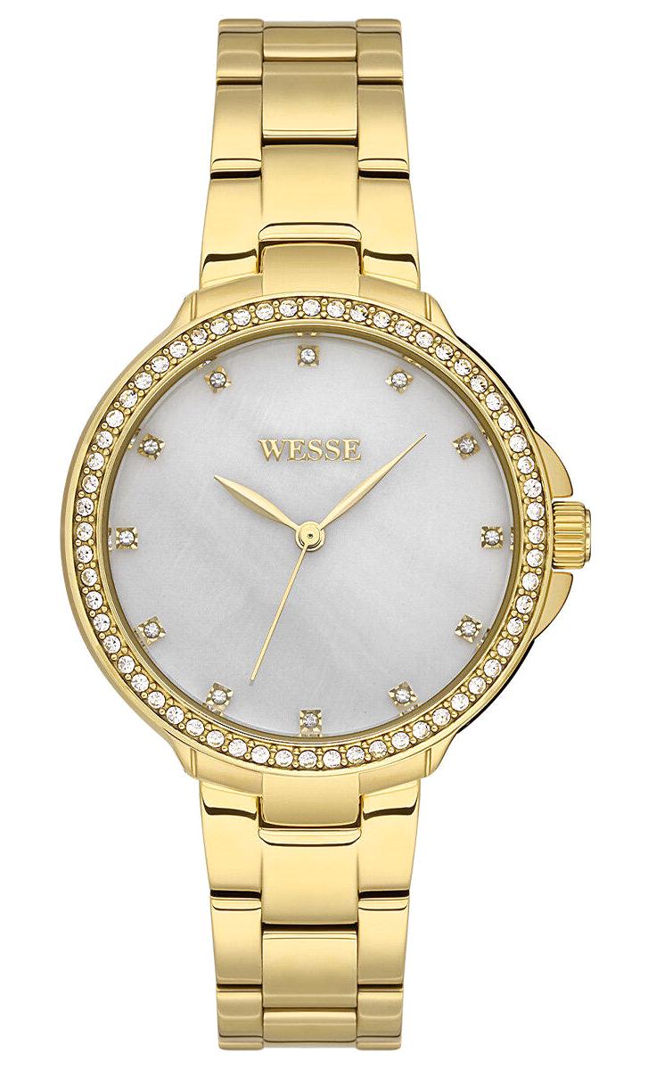Wesse WWL111003 34 mm Altın Çelik Kordon Analog Kadın Kol Saati