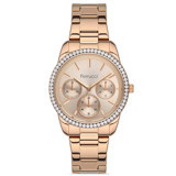 Ferrucci FRC.13887M.01 Takvimli 35 mm Rose Gold Çelik Kordon Analog Kadın Kol Saati