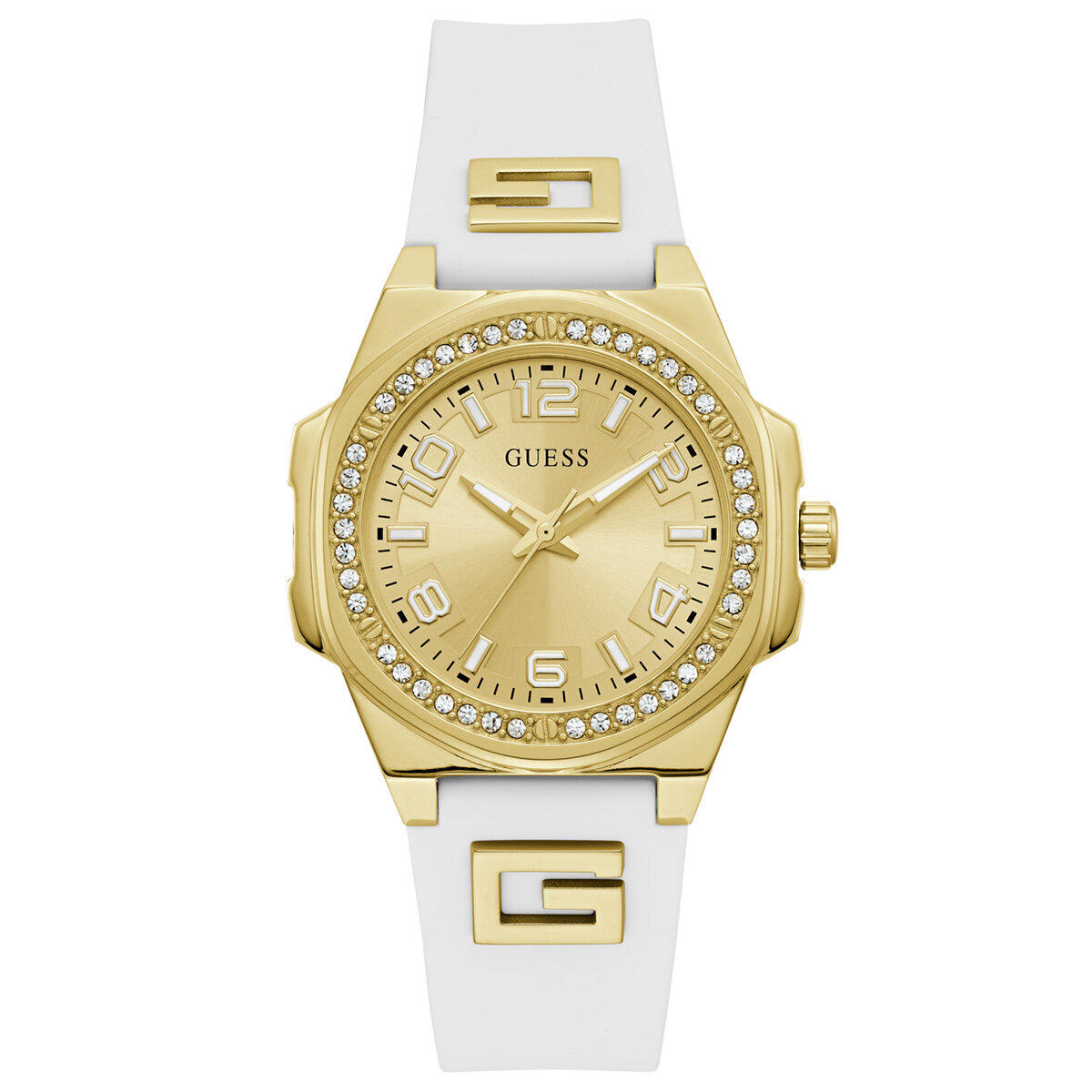 Guess GUGW0617L2 36 mm Beyaz Silikon Kordon Analog Kadın Kol Saati