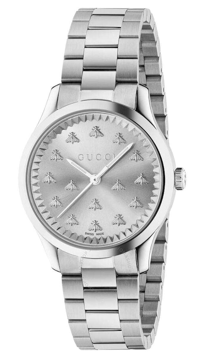 Gucci YA1265031 36 mm Gri Çelik Kordon Analog Kadın Kol Saati