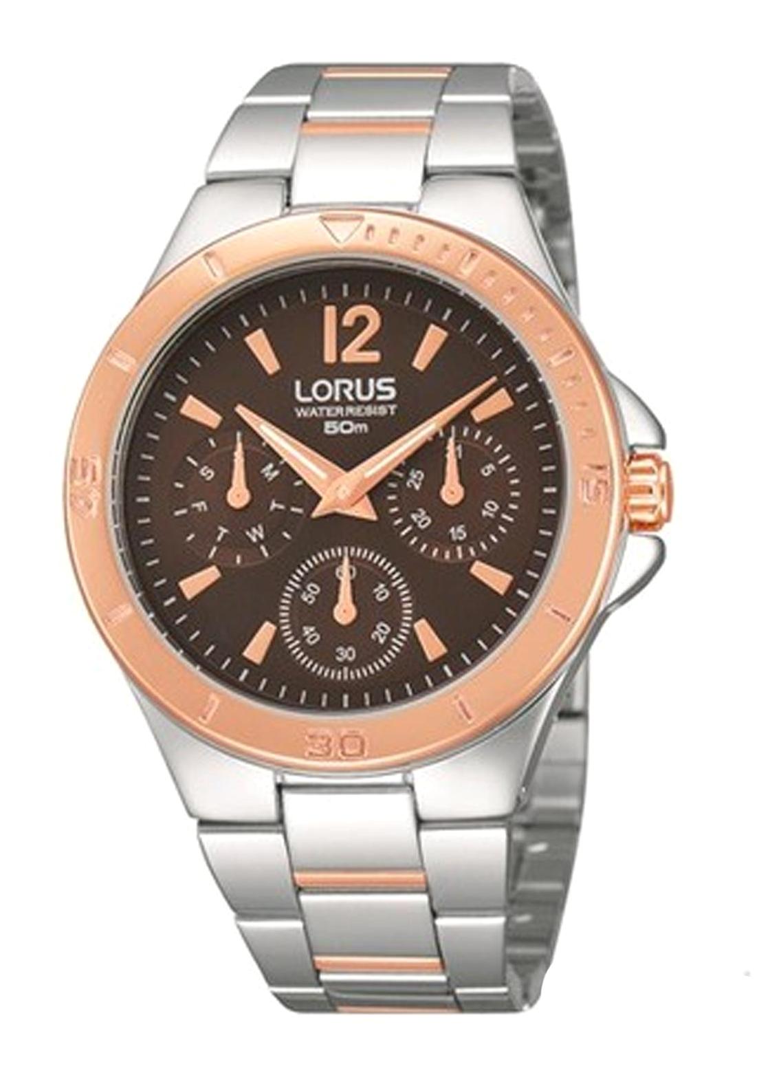 Lorus RP612BX9 Takvimli 40 mm Gri Çelik Kordon Analog Kadın Kol Saati