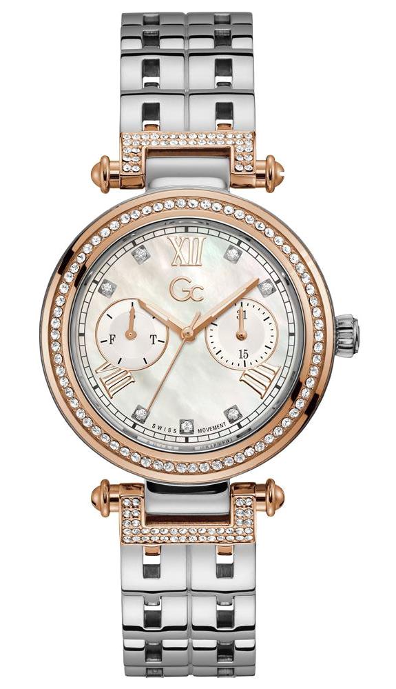 Guess GCY78003L1MF Takvimli 36 mm Gri Çelik Kordon Analog Kadın Kol Saati
