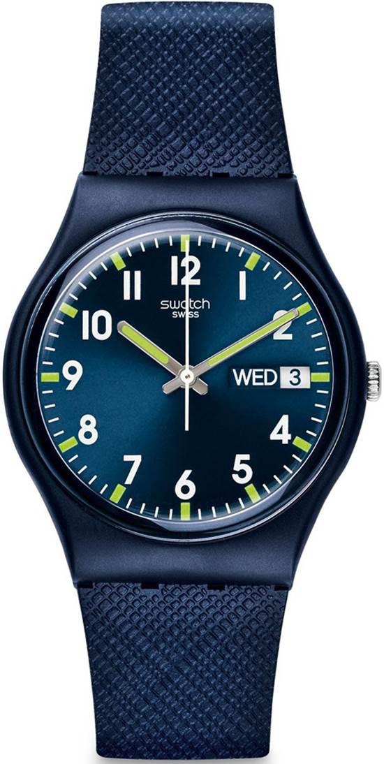 Swatch GN718 31-35 mm Lacivert Silikon Kordon Analog Unisex Kol Saati