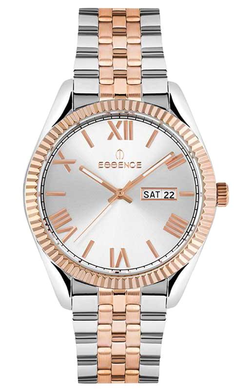 Essence ES6537ME.530 Takvimli 41 mm Gri-Rose Gold Metal Kordon Analog Kadın Kol Saati