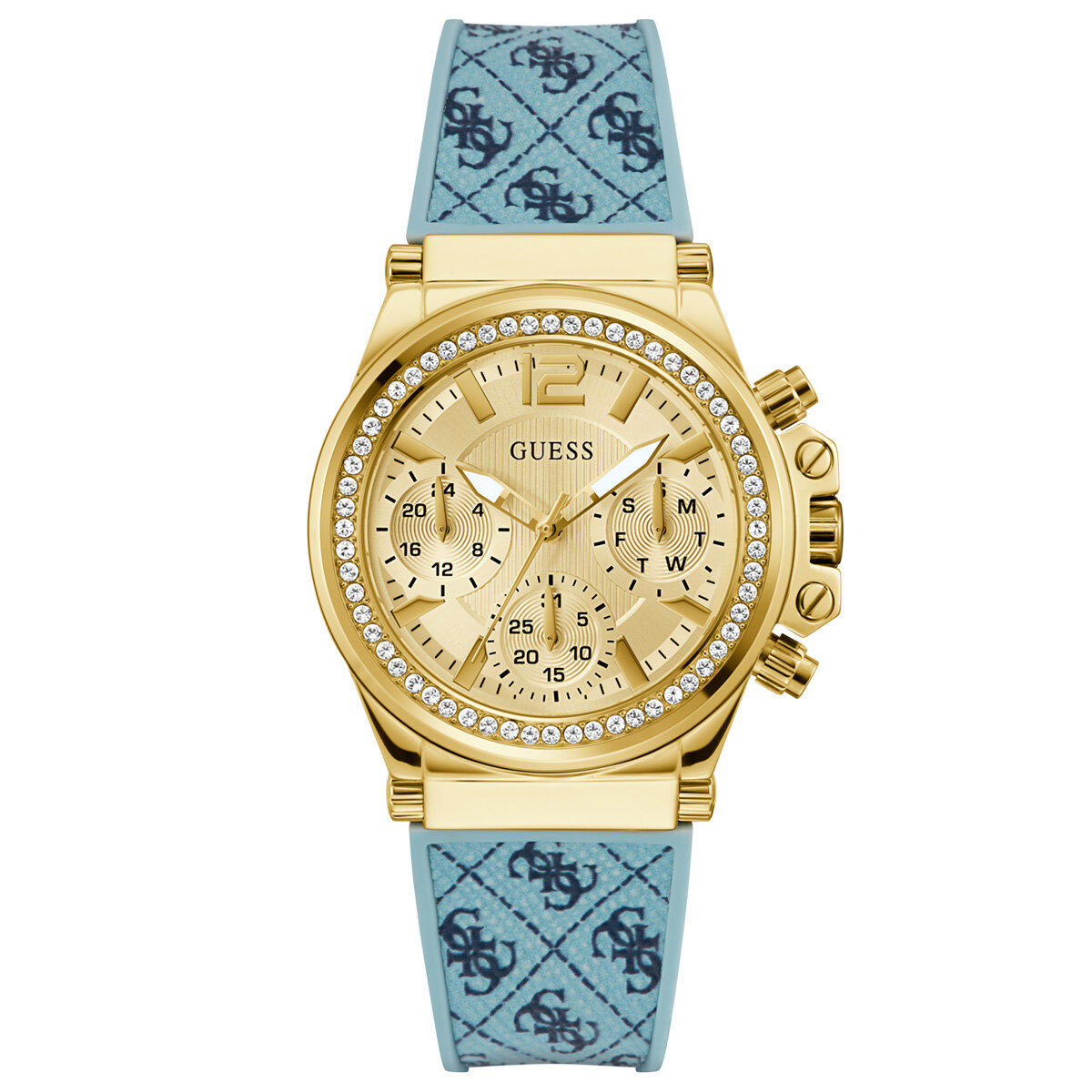 Guess GUGW0699L1 38 mm Mavi Silikon Kordon Analog Kadın Kol Saati