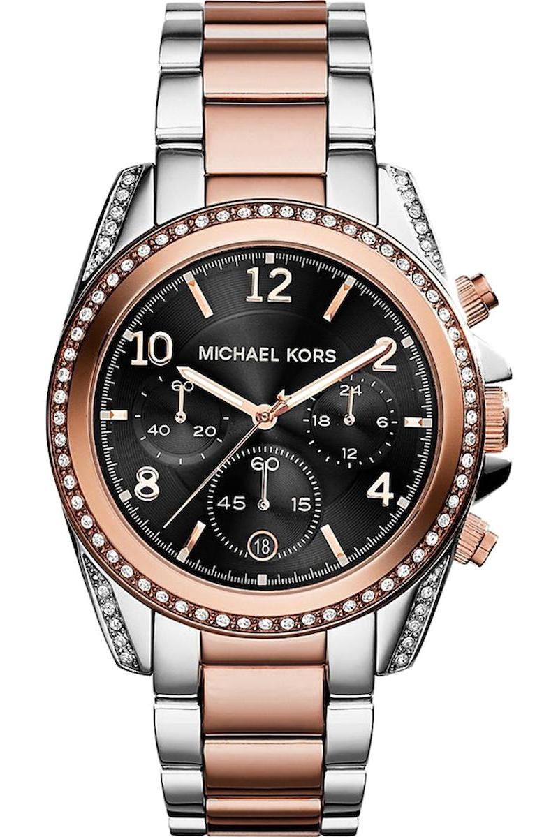 Michael Kors MK6093 39 mm Gri-Rose Gold Çelik Kordon Analog Kadın Kol Saati