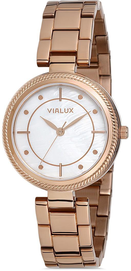 Vialux LJ475R-09SR 30 mm Rose Gold Çelik Kordon Analog Kadın Kol Saati