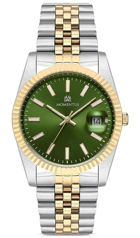 Momentus CW131T-15SG Takvimli 36 mm Altın-Gri Çelik Kordon Analog Kadın Kol Saati