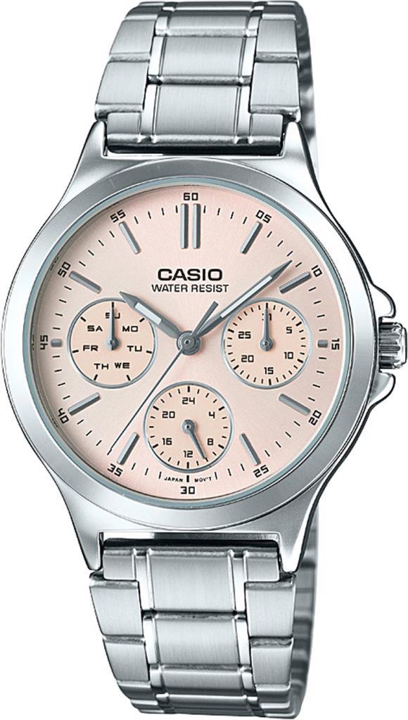 Casio LTP-V300D-4AUDF Takvimli 33 mm Gri Çelik Kordon Analog Kadın Kol Saati