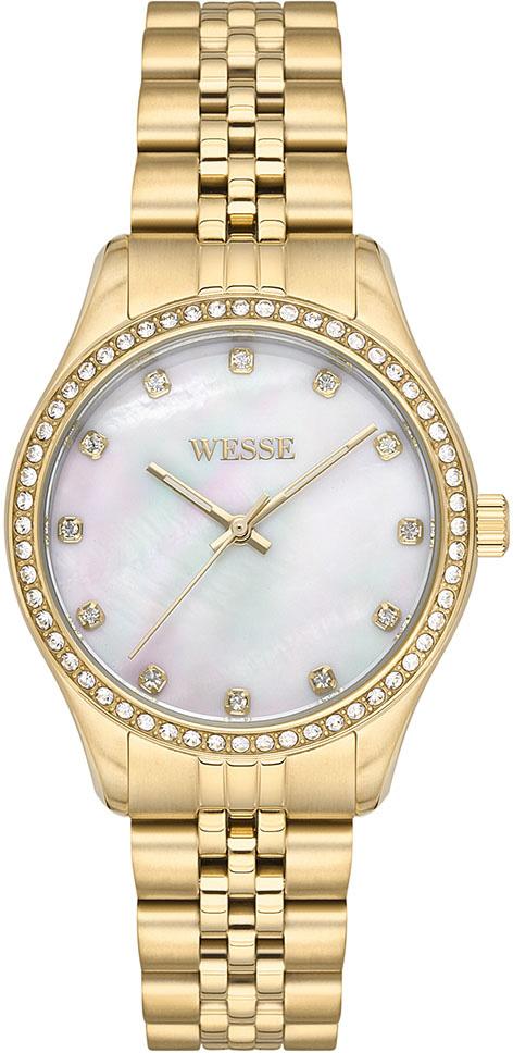 Wesse WWL109707 35 mm Altın Çelik Kordon Analog Kadın Kol Saati