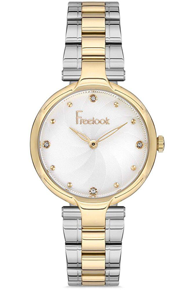 Freelook FL.1.10136.2 36 mm Altın-Gri Metal Kordon Analog Kadın Kol Saati