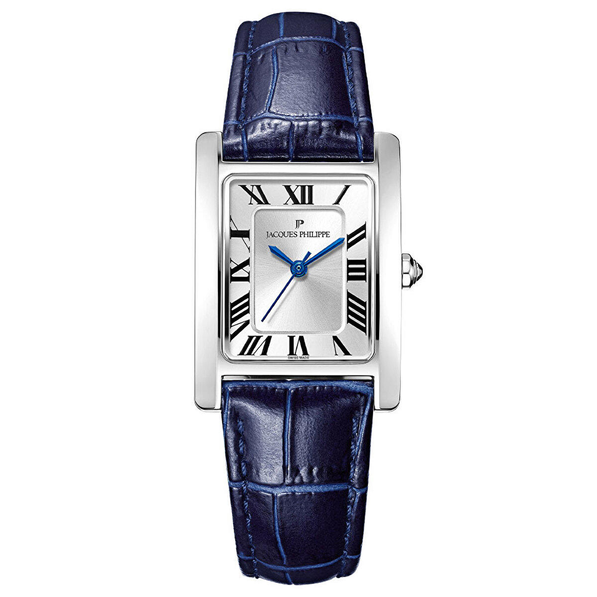 Jacques Philippe JPQLS651122 24.5 mm Lacivert Deri Kordon Analog Kadın Kol Saati