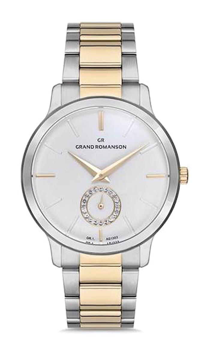 Grand Romanson GR.1.AG1303.07 36 mm Gri-Sarı Çelik Kordon Analog Kadın Kol Saati
