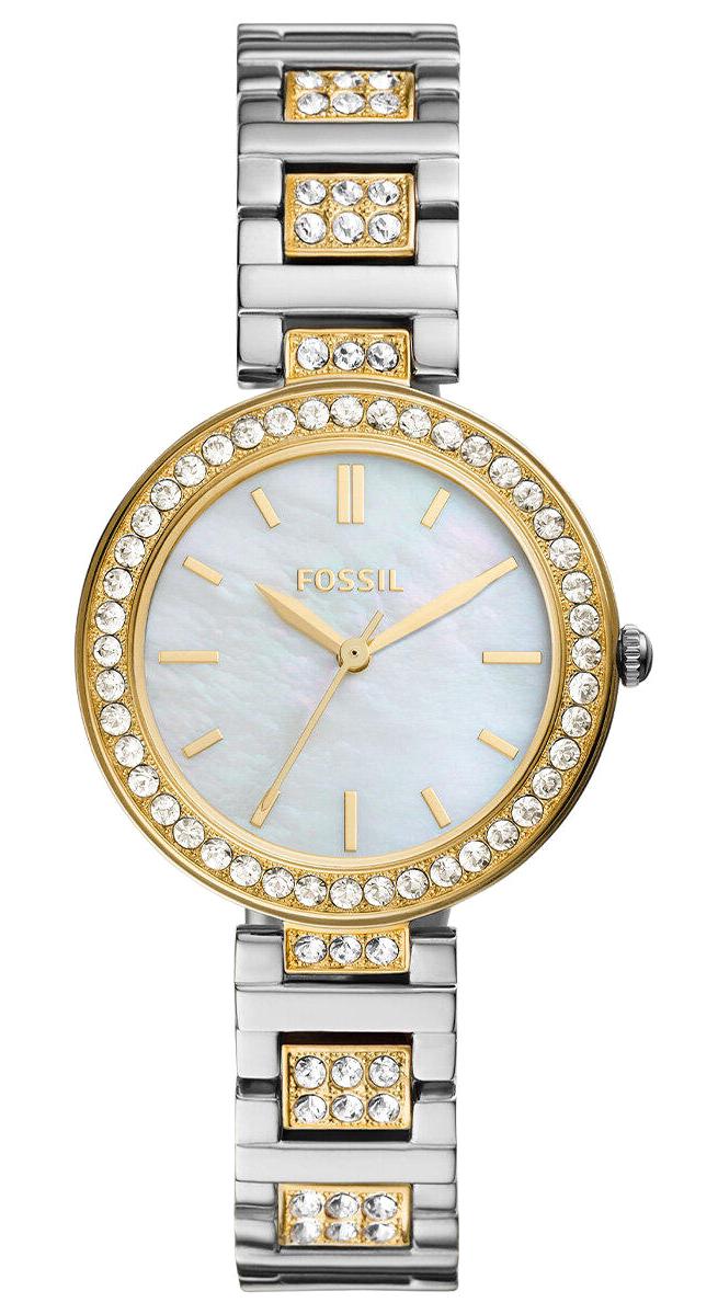 Fossil BQ3884 31-34 mm Altın-Gri Çelik Kordon Analog Kadın Kol Saati