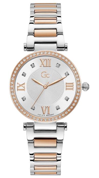 Guess GCY64001L1MF 34 mm Gri-Rose Gold Çelik Kordon Analog Kadın Kol Saati
