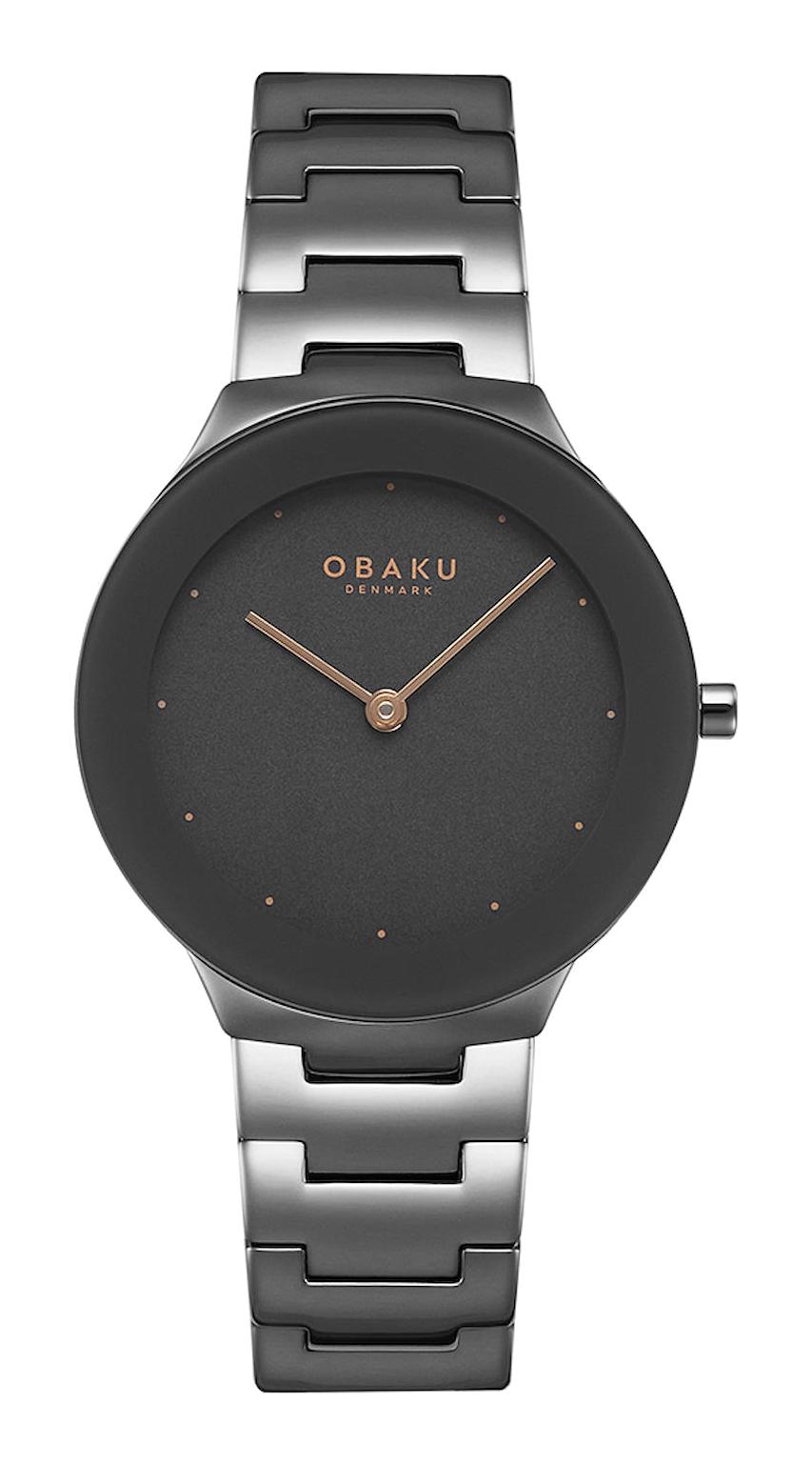 Obaku Denmark V290LXUUSU 32 mm Gri Çelik Kordon Analog Kadın Kol Saati