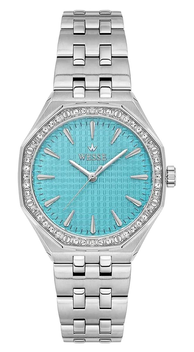 Wesse WWL112402 34 mm Gri Çelik Kordon Analog Kadın Kol Saati
